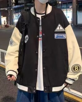 Esea เสื้อแจ็กเก็ตลําลอง ทรงหลวม พิมพ์ลาย สไตล์เกาหลี แฟชั่นฤดูใบไม้ผลิ และฤดูใบไม้ร่วง สําหรับผู้ชาย