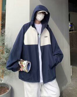 Esea เสื้อโค้ทแฟชั่น สไตล์ญี่ปุ่น มินิมอล สีตัดกัน ยอดนิยม แฟชั่นฤดูใบไม้ผลิ ฤดูใบไม้ร่วง สําหรับผู้ชาย