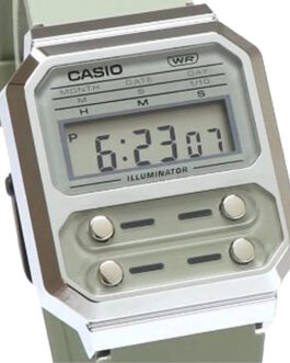 Casio นาฬิกาข้อมือ รุ่น A100WEF-3ADF-S Vintage Green
