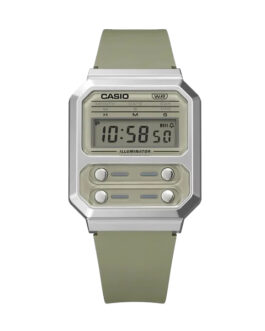 Casio นาฬิกาข้อมือ รุ่น A100WEF-3ADF-S Vintage Green